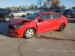 Salvage cars for sale at Bridgeton, MO auction: 2016 Chevrolet Cruze LS