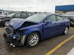 Salvage cars for sale at Woodhaven, MI auction: 2016 Ford Fusion SE