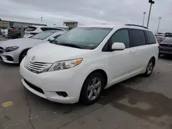 Flood-damaged cars for sale at auction: 2016 Toyota Sienna LE