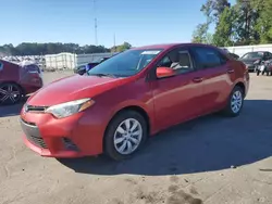 Salvage cars for sale at Dunn, NC auction: 2016 Toyota Corolla L