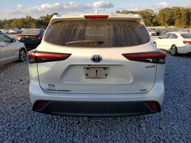 2021 Toyota Highlander Hybrid XLE