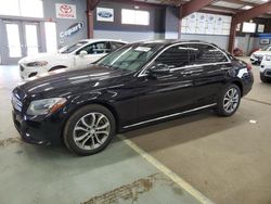 Salvage cars for sale at East Granby, CT auction: 2017 Mercedes-Benz C 300 4matic