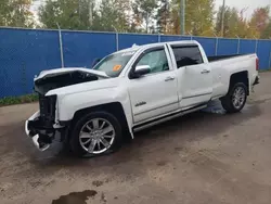 Salvage trucks for sale at Moncton, NB auction: 2016 Chevrolet Silverado K1500 High Country