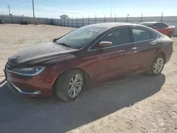 Salvage cars for sale at Andrews, TX auction: 2016 Chrysler 200 Limited