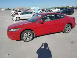 Salvage cars for sale at Grand Prairie, TX auction: 2012 Honda Accord EXL