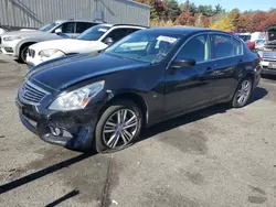 Salvage cars for sale at Exeter, RI auction: 2015 Infiniti Q40