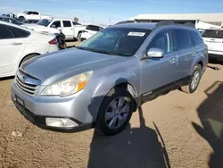 Salvage cars for sale at Brighton, CO auction: 2012 Subaru Outback 2.5I Premium