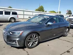 Salvage cars for sale at Littleton, CO auction: 2018 Audi S5 Prestige