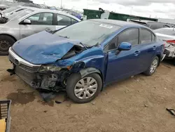 2012 Honda Civic LX en venta en Brighton, CO