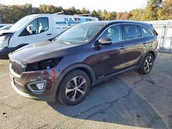 Salvage cars for sale at Exeter, RI auction: 2016 KIA Sorento EX