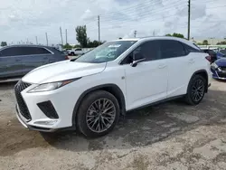 Salvage cars for sale at Miami, FL auction: 2022 Lexus RX 350 F Sport