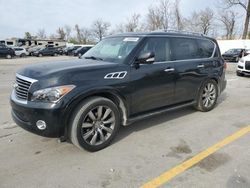 Salvage cars for sale at Bridgeton, MO auction: 2013 Infiniti QX56