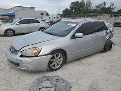 Salvage vehicles for parts for sale at auction: 2004 Honda Accord EX