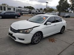 Salvage cars for sale at Sacramento, CA auction: 2015 Honda Accord Sport