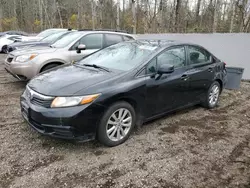 Honda salvage cars for sale: 2012 Honda Civic LX