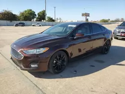 Salvage cars for sale at Oklahoma City, OK auction: 2019 Ford Fusion SE