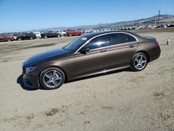 Salvage cars for sale at Vallejo, CA auction: 2017 Mercedes-Benz E 300