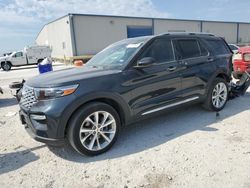 Salvage cars for sale at Haslet, TX auction: 2022 Ford Explorer Platinum