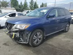 Salvage cars for sale at Rancho Cucamonga, CA auction: 2017 Nissan Pathfinder S