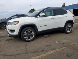 Salvage cars for sale from Copart Woodhaven, MI: 2020 Jeep Compass Limited