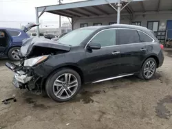 Acura salvage cars for sale: 2017 Acura MDX Advance