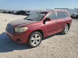 Salvage cars for sale at Houston, TX auction: 2008 Toyota Highlander Limited