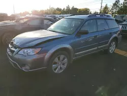 Salvage cars for sale at Denver, CO auction: 2008 Subaru Outback 2.5I