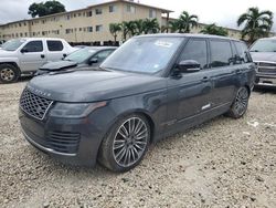 Vehiculos salvage en venta de Copart Opa Locka, FL: 2020 Land Rover Range Rover P525 HSE