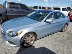 Salvage cars for sale at Riverview, FL auction: 2017 Mercedes-Benz C300