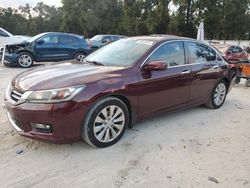 Salvage cars for sale at Ocala, FL auction: 2015 Honda Accord EXL