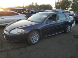 Chevrolet salvage cars for sale: 2011 Chevrolet Impala Police