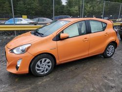 Salvage cars for sale at Waldorf, MD auction: 2015 Toyota Prius C