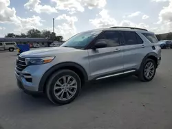 Salvage cars for sale at Orlando, FL auction: 2020 Ford Explorer XLT