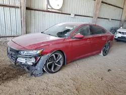 Salvage cars for sale from Copart Houston, TX: 2018 Honda Accord Sport