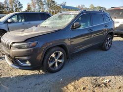 Salvage cars for sale at Spartanburg, SC auction: 2019 Jeep Cherokee Limited