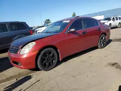 Infiniti salvage cars for sale: 2006 Infiniti G35