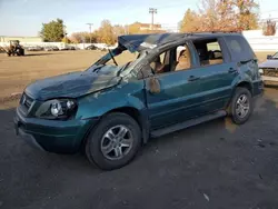 Salvage trucks for sale at New Britain, CT auction: 2003 Honda Pilot EX