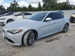 Flood-damaged cars for sale at auction: 2022 Alfa Romeo Giulia Super