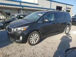 Salvage cars for sale at Earlington, KY auction: 2015 KIA Sedona EX