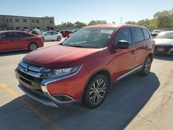 Salvage cars for sale at Wilmer, TX auction: 2018 Mitsubishi Outlander ES