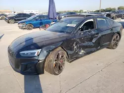 Salvage cars for sale at Grand Prairie, TX auction: 2021 Audi S5 Premium Plus