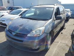 Salvage cars for sale at Vallejo, CA auction: 2005 Toyota Sienna CE