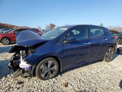 Salvage cars for sale at West Warren, MA auction: 2022 Nissan Leaf SV