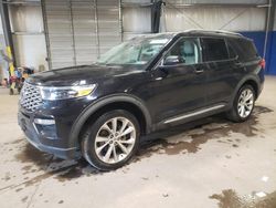 Salvage cars for sale at Chalfont, PA auction: 2021 Ford Explorer Platinum