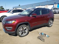 Jeep Vehiculos salvage en venta: 2021 Jeep Compass Limited