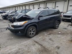 Salvage cars for sale at Louisville, KY auction: 2016 Toyota Highlander XLE