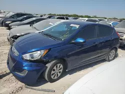 Salvage cars for sale at Grand Prairie, TX auction: 2017 Hyundai Accent SE