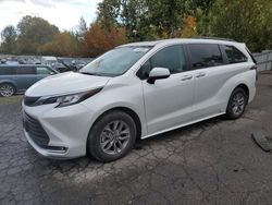 Toyota Sienna xle salvage cars for sale: 2022 Toyota Sienna XLE