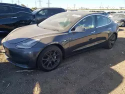 Salvage cars for sale at Elgin, IL auction: 2018 Tesla Model 3