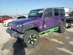 Salvage cars for sale at Haslet, TX auction: 2017 Jeep Wrangler Unlimited Sport